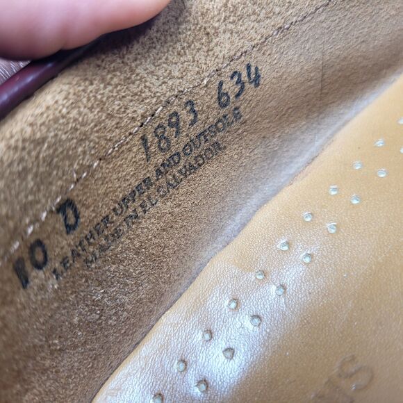 Larson Weejuns Men's Size 10D Cognac Moc-Toe Slip-On Loafers - Picture 9 of 9